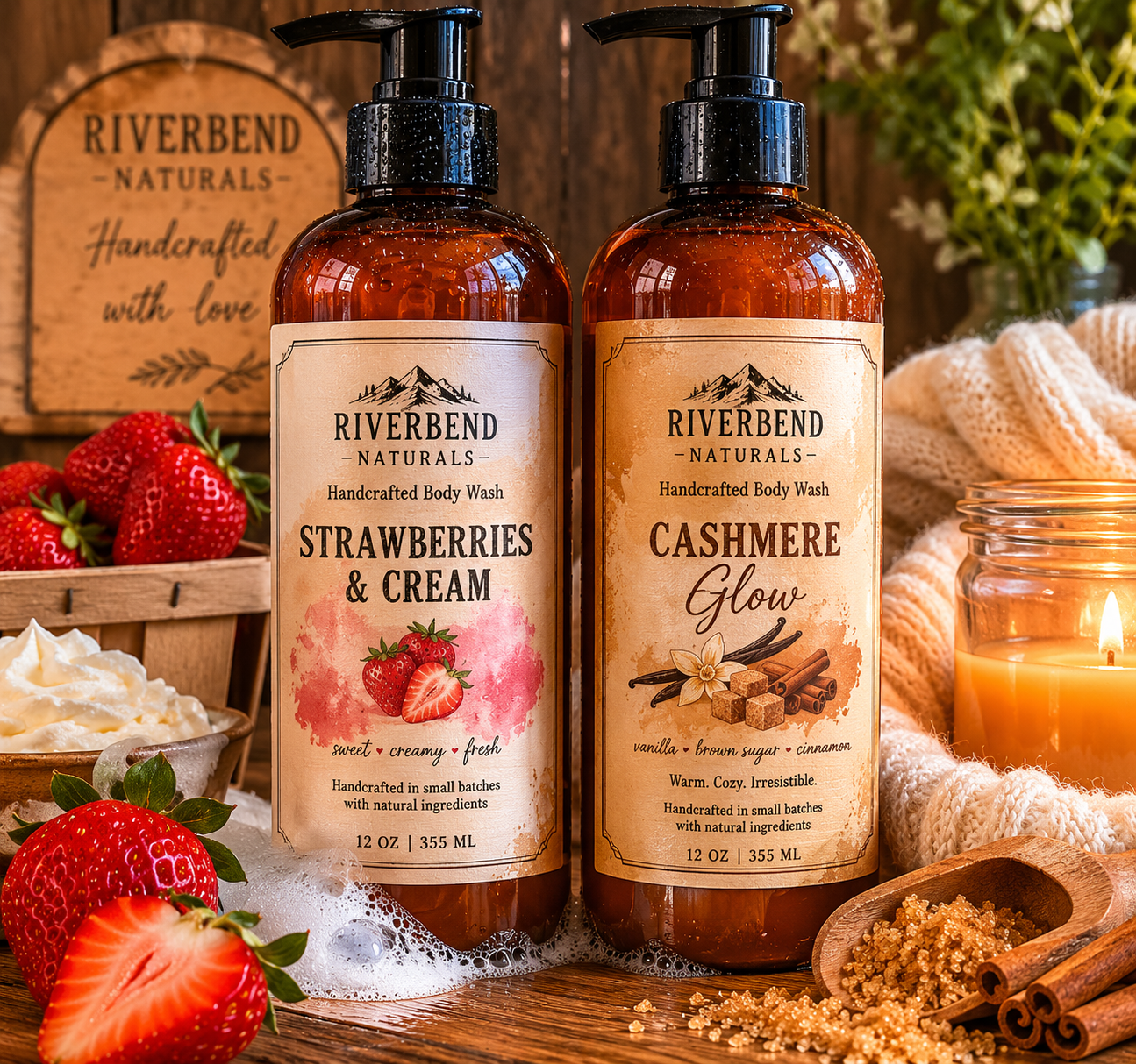 Strawberries & Cream Handmade Lotion