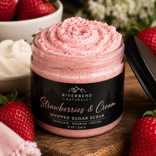 Strawberries & Cream Whipped Sugar Scrub